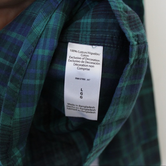 Ike Behar sea moss plaid button down dress shirt - Picture 6 of 8